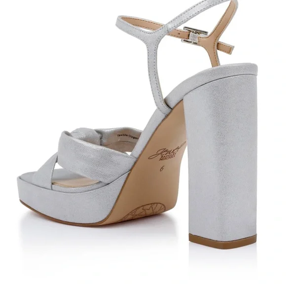 Jewel Badgley Mischka Valencia Platform Heels Size 7.5 - Picture 3 of 9